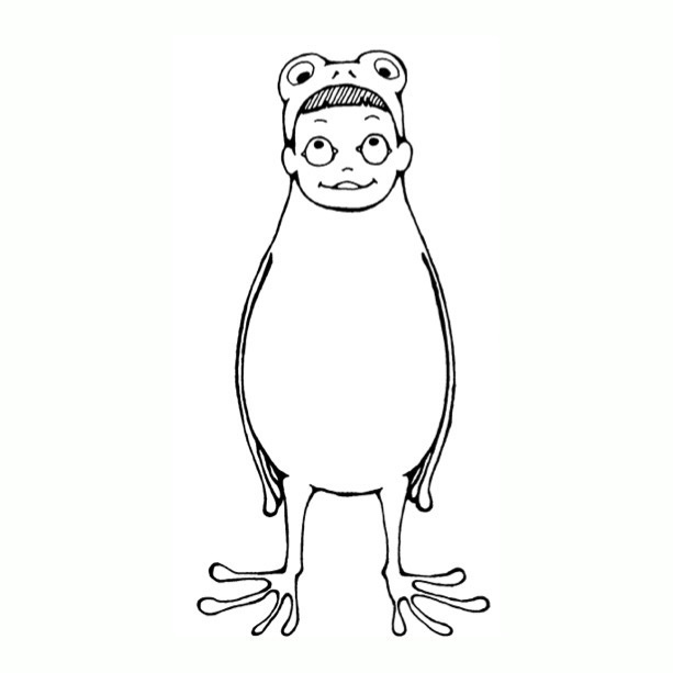 アクリルキーホルダー『蛙人間』