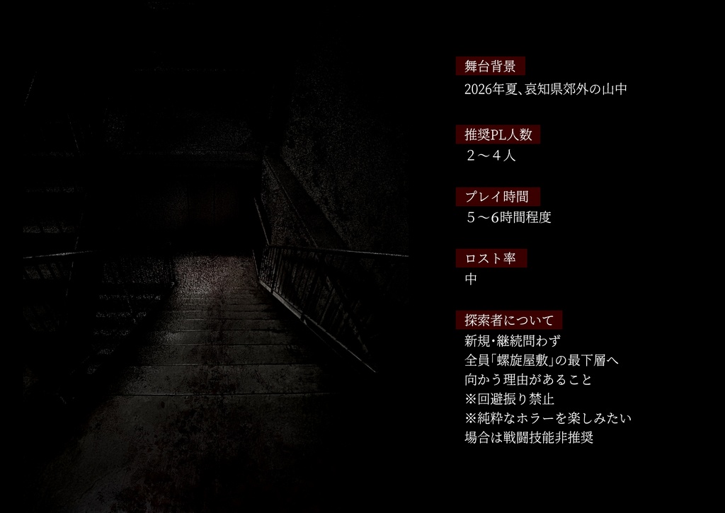 【CoC6版】螺旋屋敷【部屋データ付き】