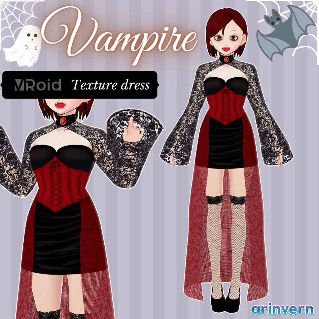[Vroid texture] Vampire dress