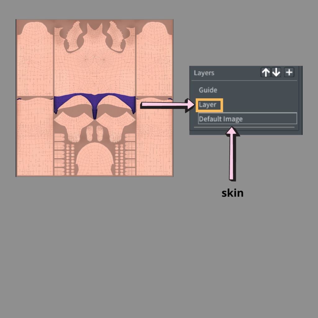 Belly dancer outfit VRoid texture