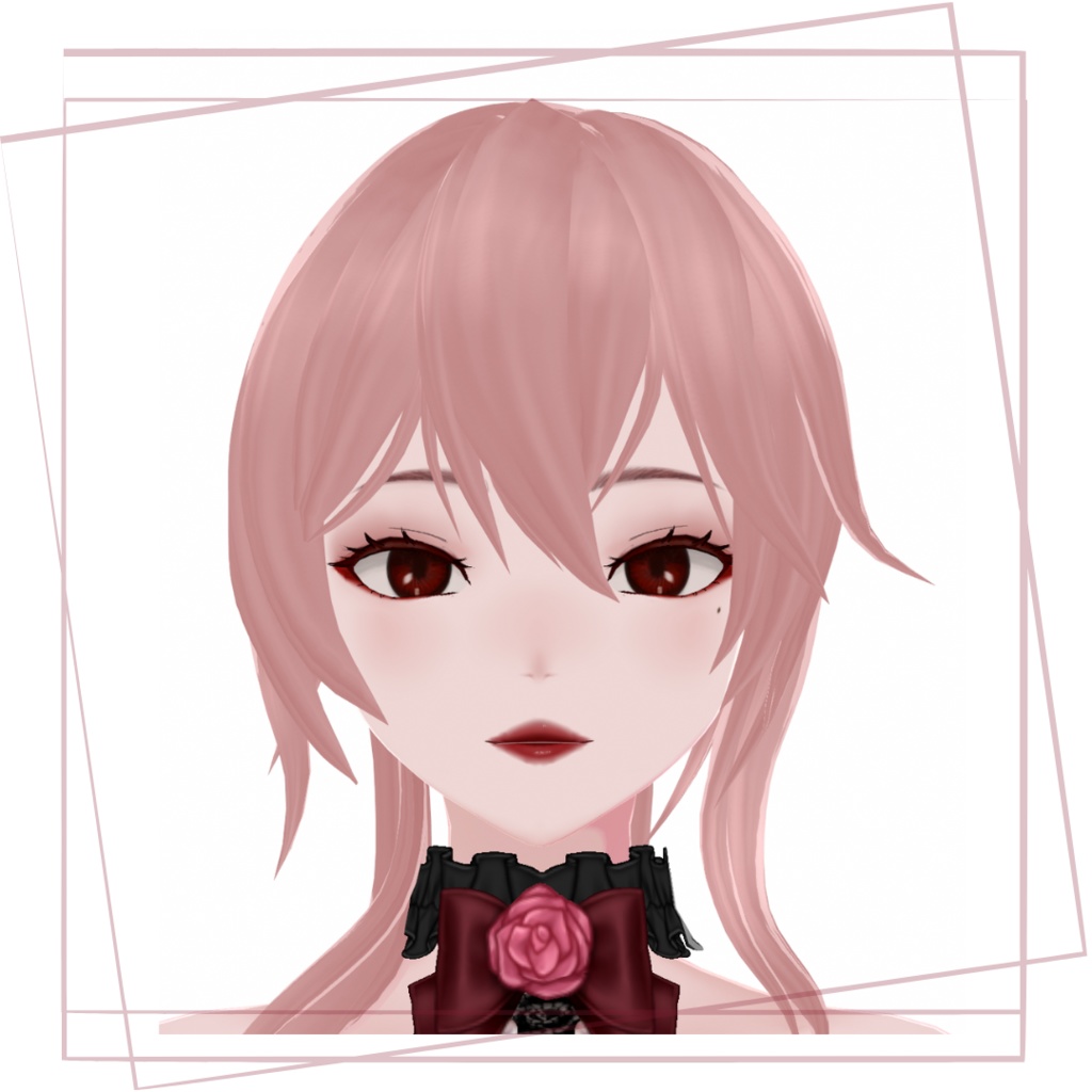 Vroid hair model and face textures