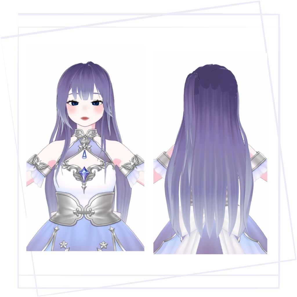 Vroid long hair