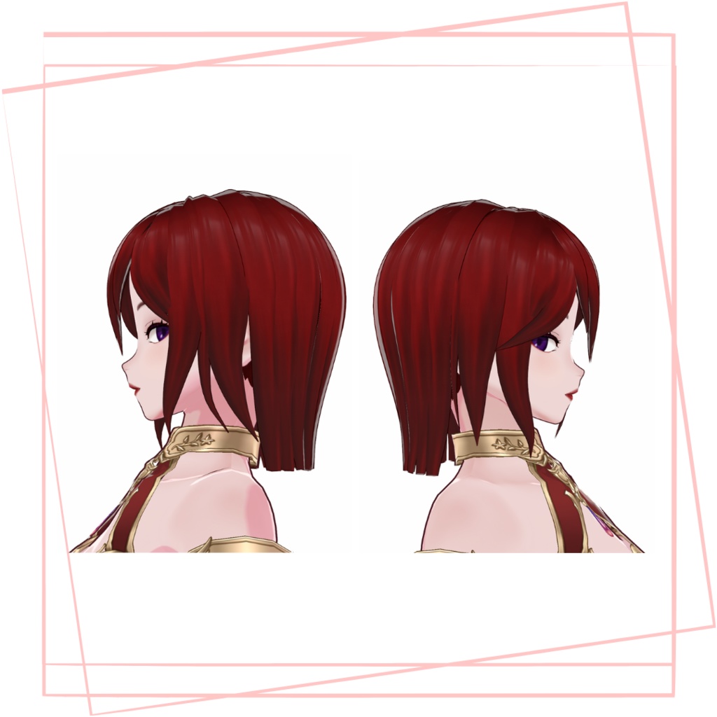 Vroid red hair