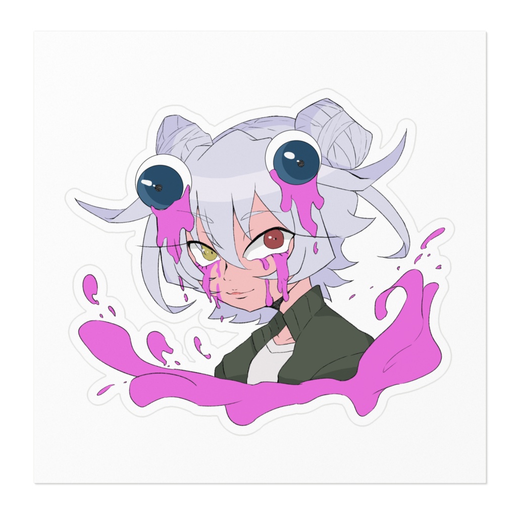 めここのおめめ~ドロドロ~ステッカー