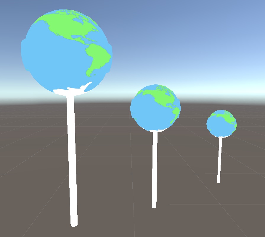 【3Dモデル】棒付き飴(地球付き)