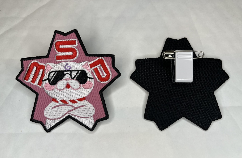 【ホロライブ】さくらみこ/35P ワッペン(クリッキー付き布製パッチ)非公式