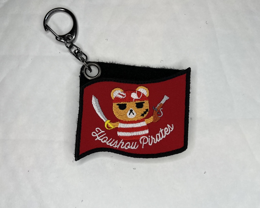 【ホロライブ】宝鐘マリン/一味(赤) ワッペン(キーホルダーオプション付き)非公式