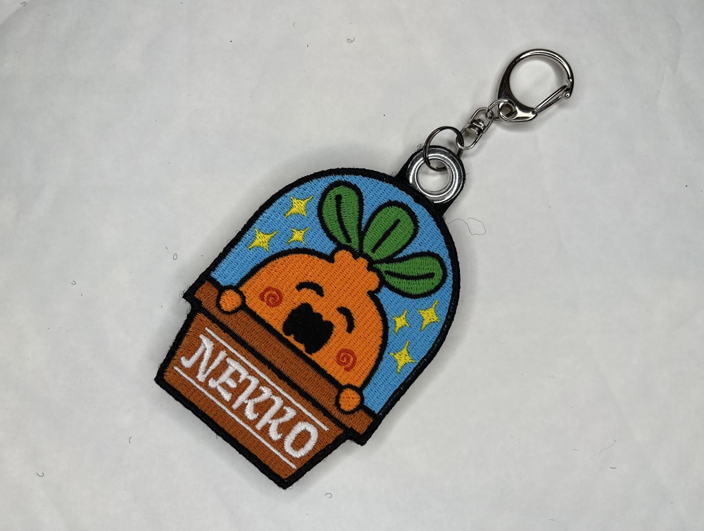 【ホロライブ】桃鈴ねね/ねっこ ワッペン(キーホルダーオプション付き)非公式