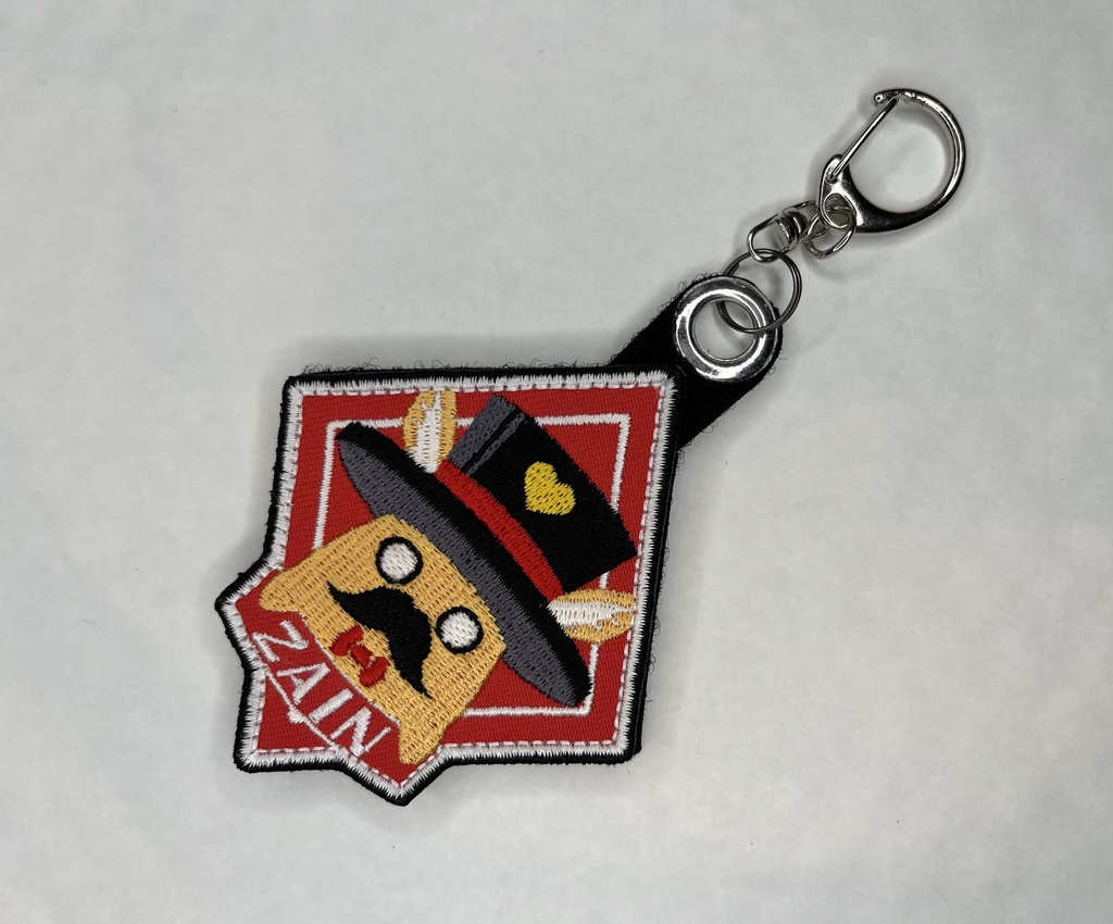 【ホロライブ】尾丸ポルカ/座員 ワッペン(キーホルダーオプション付き)非公式