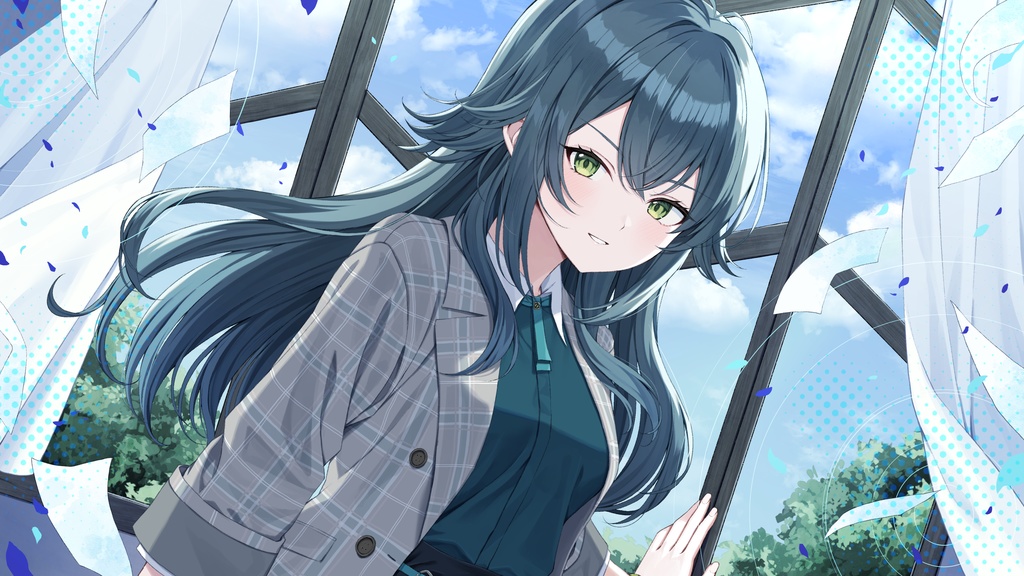 【プレイマット】Bright-Blue-Moon 月村手毬【二次創作】