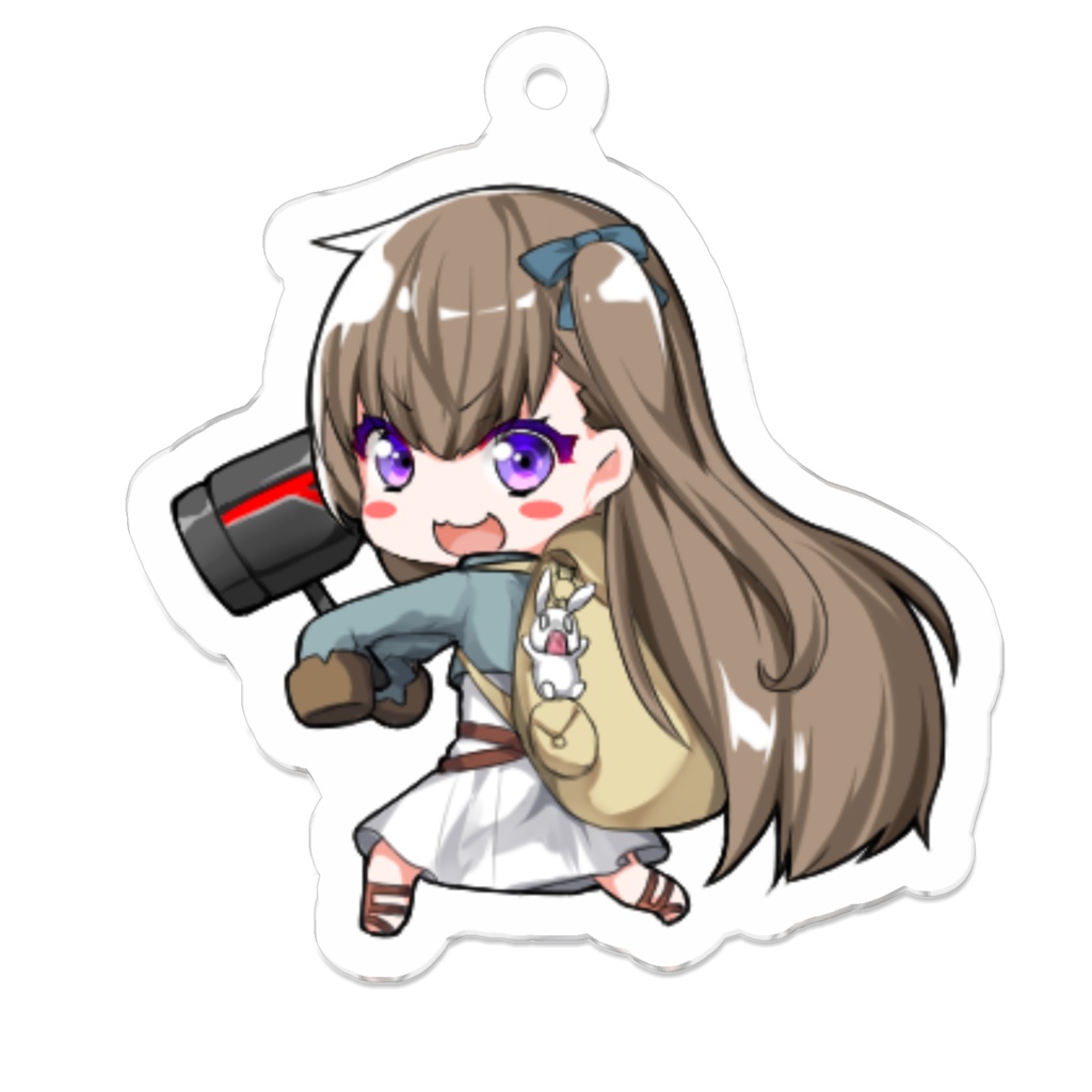 ルリ アクリルキーホルダー 50 x 50 (mm)