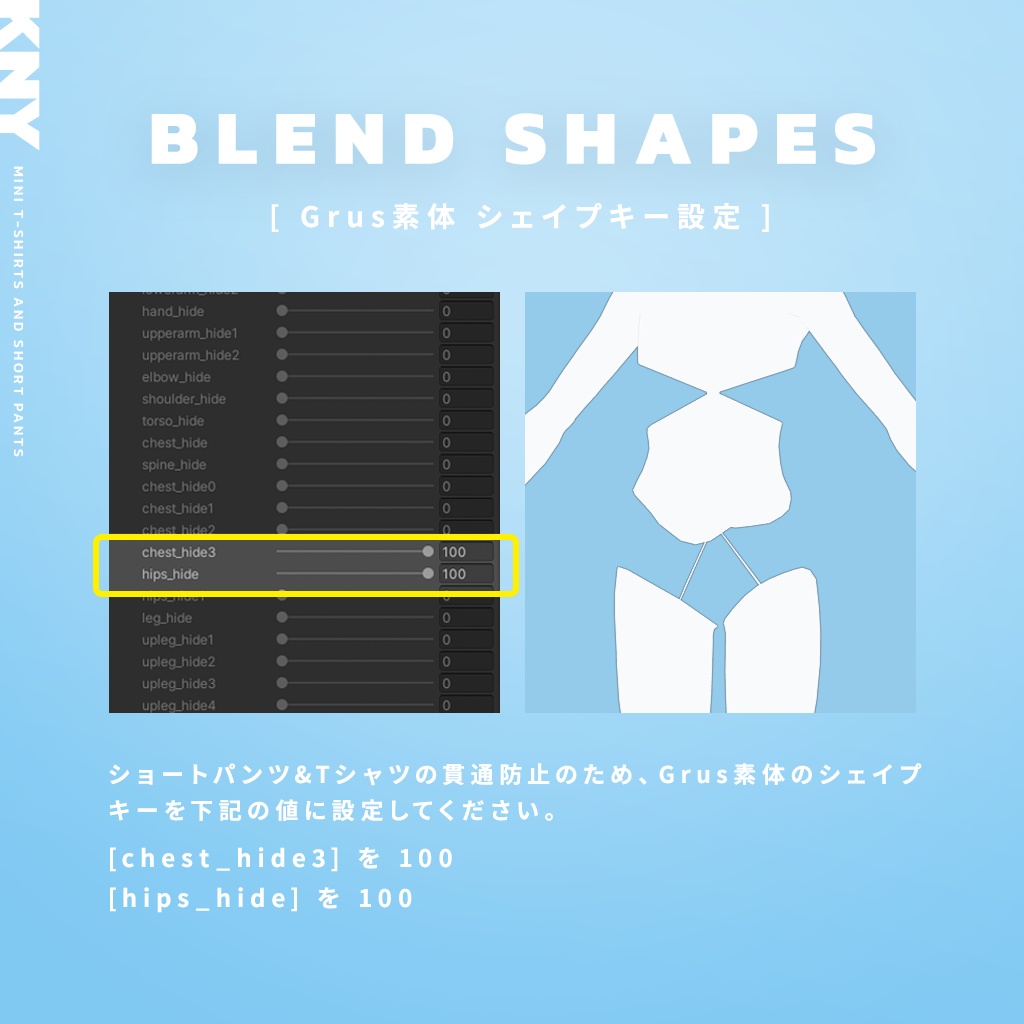 Grusちゃん専用『ミニT&ショートパンツ』