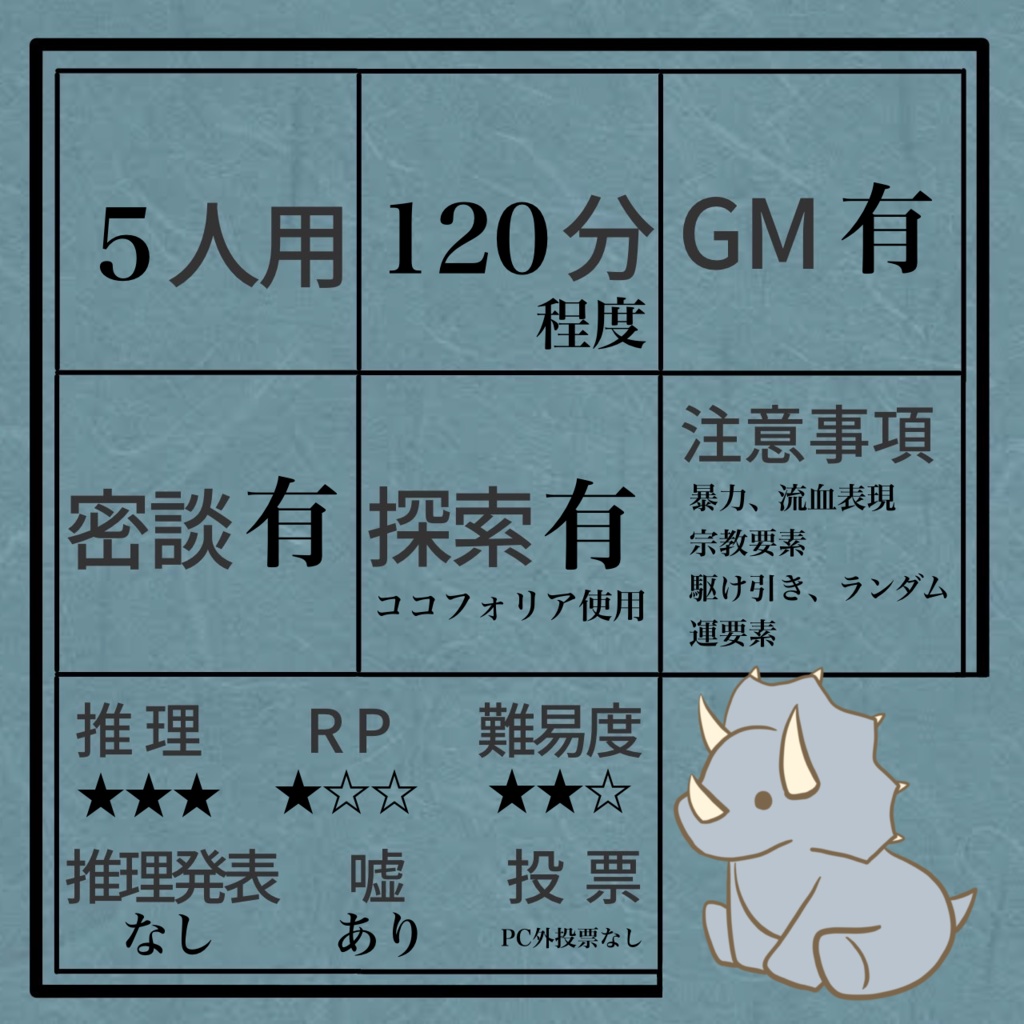 マーダーミステリー『天国裁判』※購入前説明欄必読