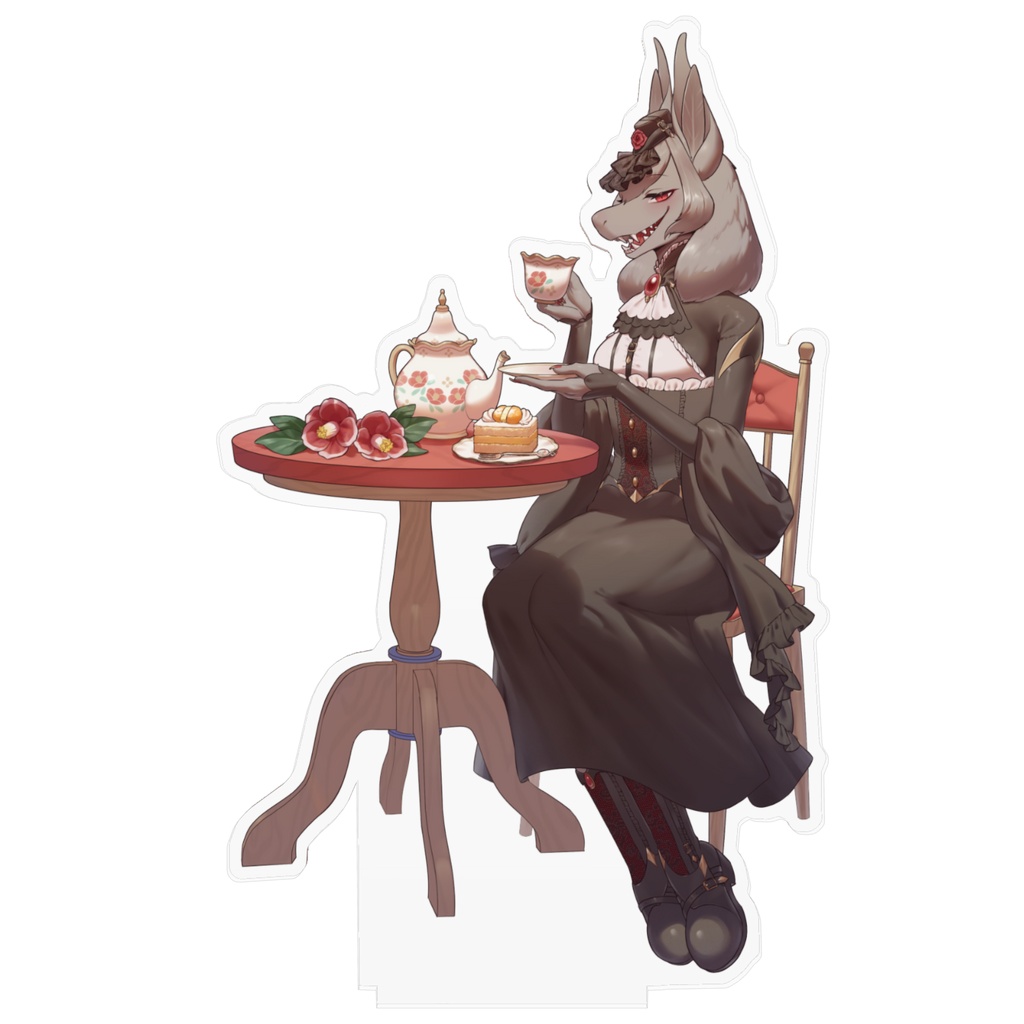 蝙蝠さんアクリルフィギュア~お茶会~