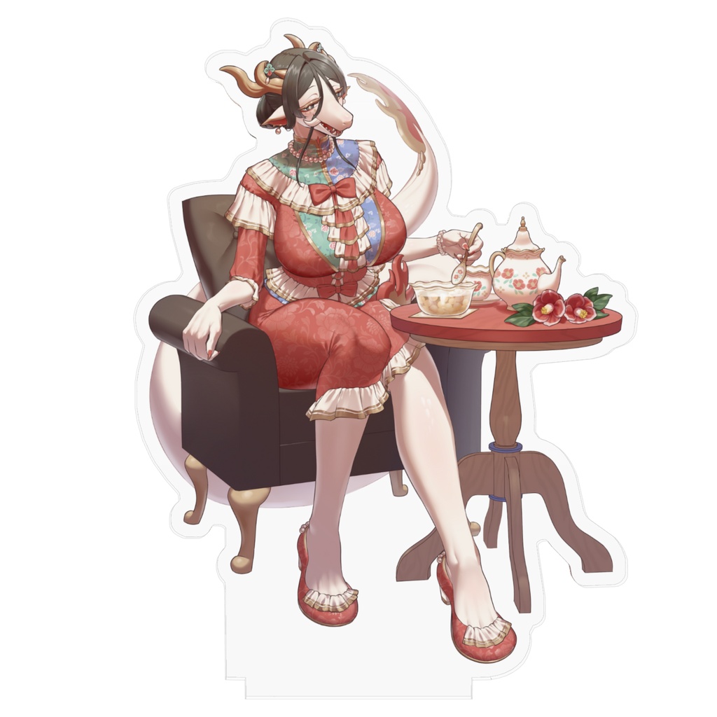 しらたまさんアクリルフィギュア~お茶会~
