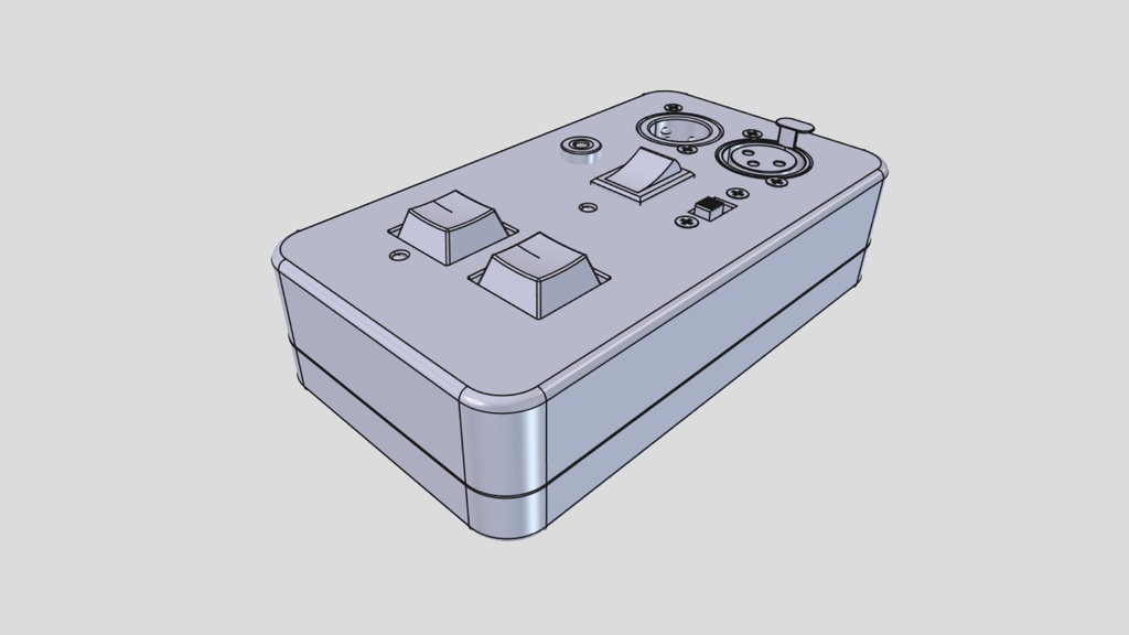 マイクロフォン ミュート&トーク スイッチボックス XLR版 「みゅ~と~君」(仮名)