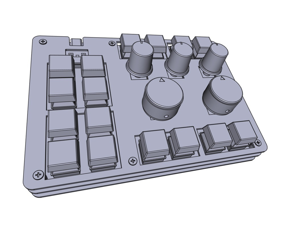 クリエイター向けマクロパッド「DIABLO」試作版