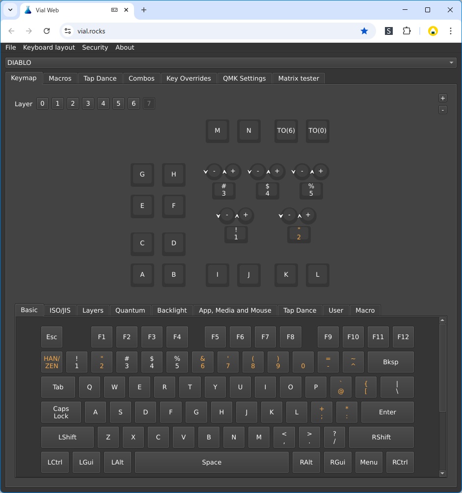 クリエイター向けマクロパッド「DIABLO」試作版
