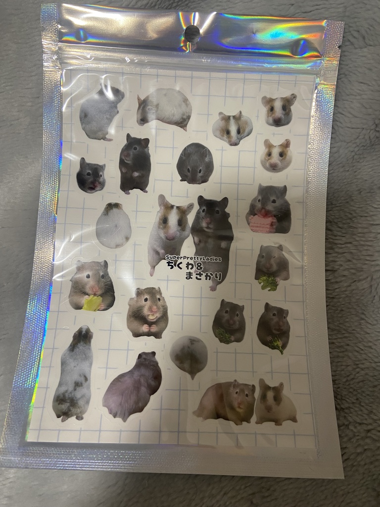 まさかり＆ちくわ　クリアシール