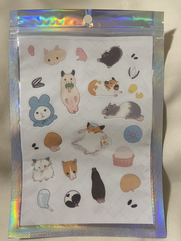 【再販】ハムいっぱいシール