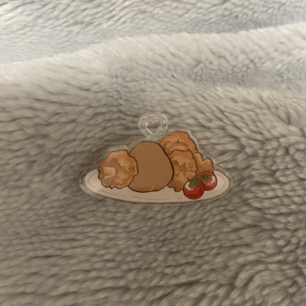 アクリルキーホルダー　からあげ