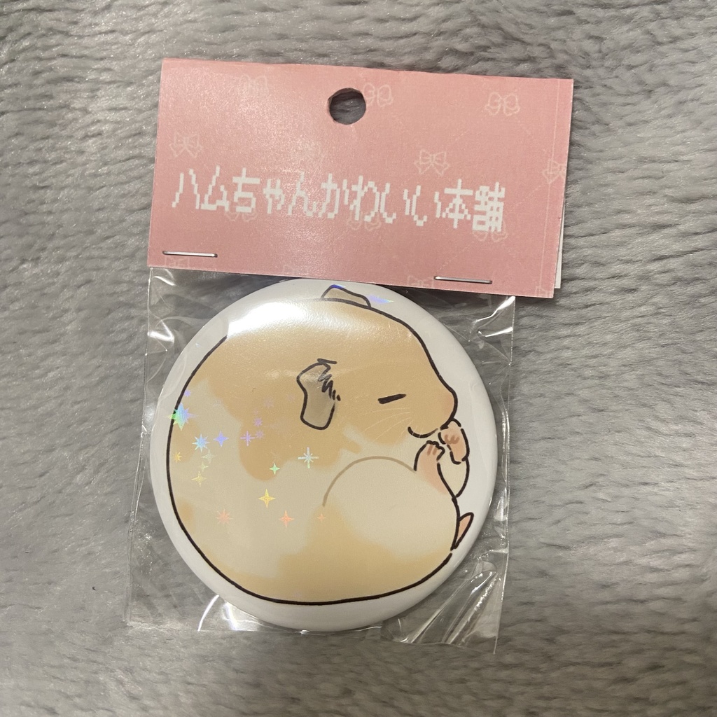 缶バッジ　すやすやクリームバンデット