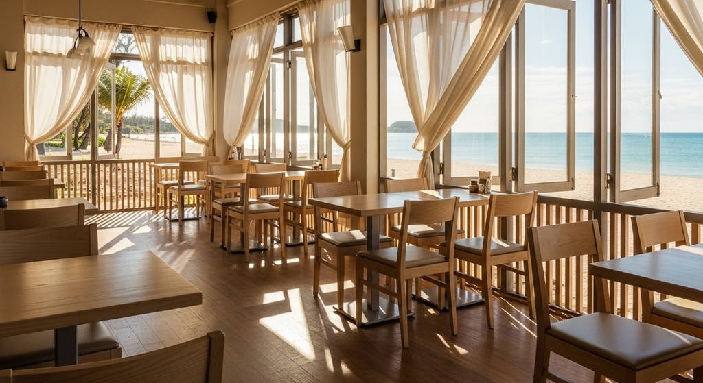 Morning Light Café ― 朝の光に包まれた静かなカフェ背景集(50枚)