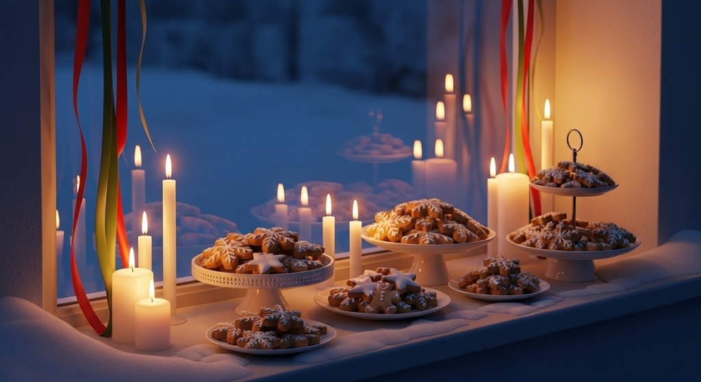 Silent Christmas ― 灯りと静けさが包む冬の街の背景集(50枚)