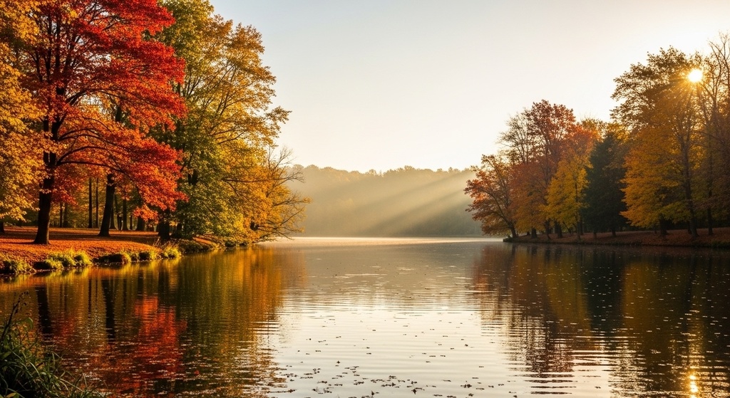Gentle Wind Park — 秋のやわらかな公園の背景集(50枚)