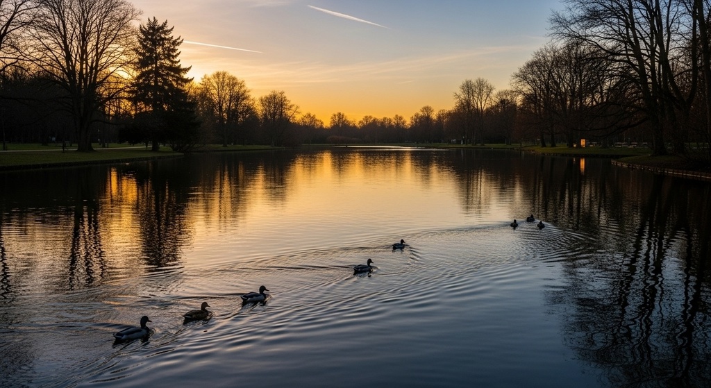 Gentle Wind Park — 秋のやわらかな公園の背景集(50枚)
