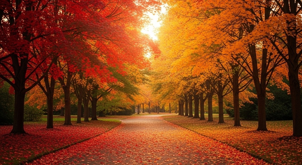 Gentle Wind Park — 秋のやわらかな公園の背景集(50枚)