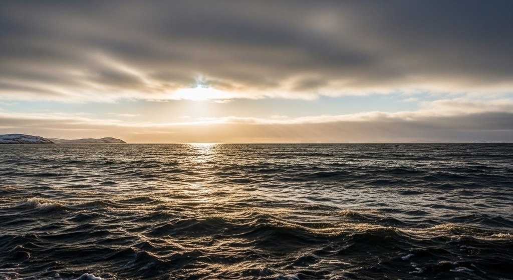 Winter Sea Light — 冬の海に射すやわらかな光の背景集(50枚)