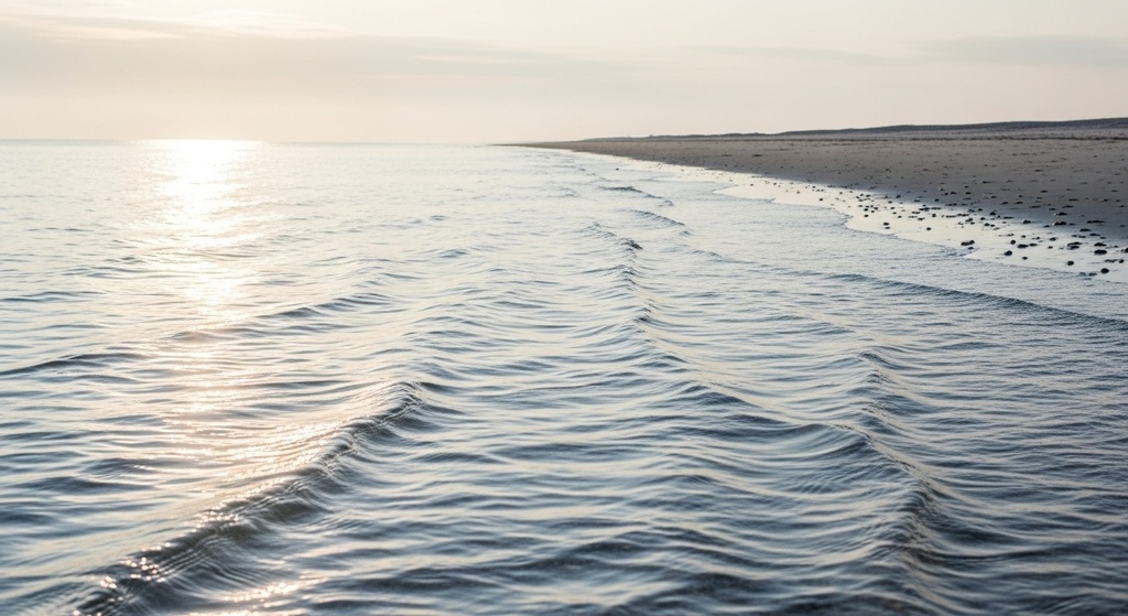 Winter Sea Light — 冬の海に射すやわらかな光の背景集(50枚)