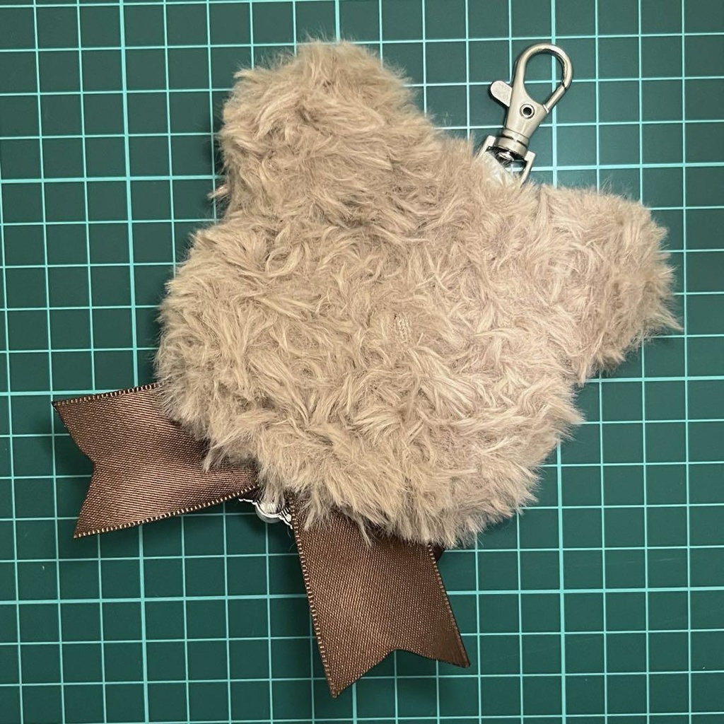 くま耳 (Aタイプリボン) 痛ロゼット かぎ針編み