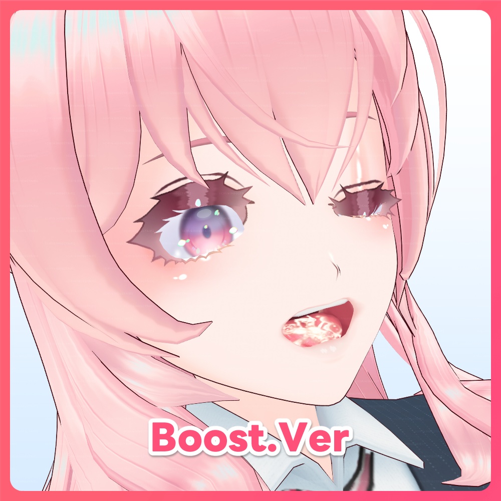 【#VRoid 8Color】フェティッシュな口内テクスチャ VRoid Realistic Mouth Inside and Tongue texture