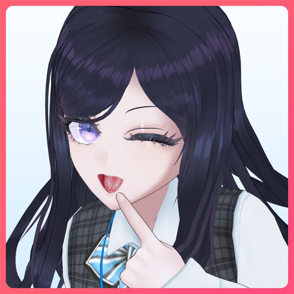【#VRoid 8Color】フェティッシュな口内テクスチャ VRoid Realistic Mouth Inside and Tongue texture
