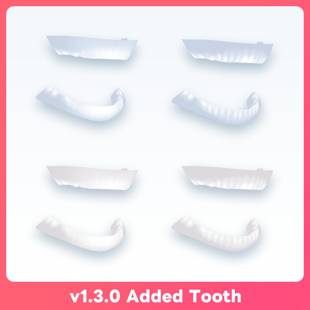 【VRoid UPDATED!】フェティッシュな口内テクスチャ VRoid Realistic Mouth Inside and Tongue texture