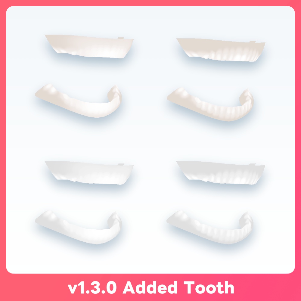 【VRoid UPDATED!】フェティッシュな口内テクスチャ VRoid Realistic Mouth Inside and Tongue texture