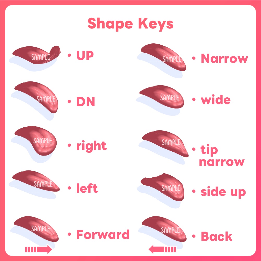 【SALE・後継品あり Successor available】フェティッシュな舌 Realistic Tongue for VRChat