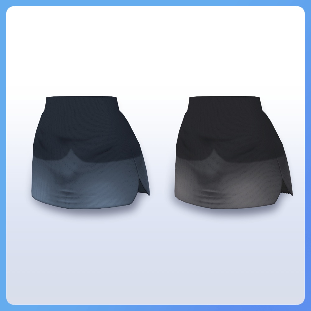 【#VRoid ミニ・ロング】丈が選べるOL事務服セットA Office Worker Uniform A