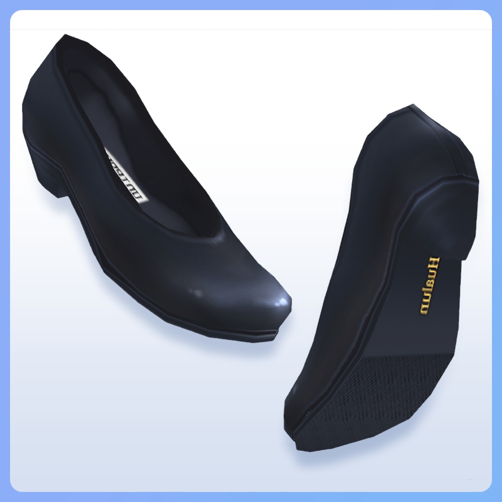 【#VRoid】オフィスパンプス 6色セット Pumps heels shoes for VRoid
