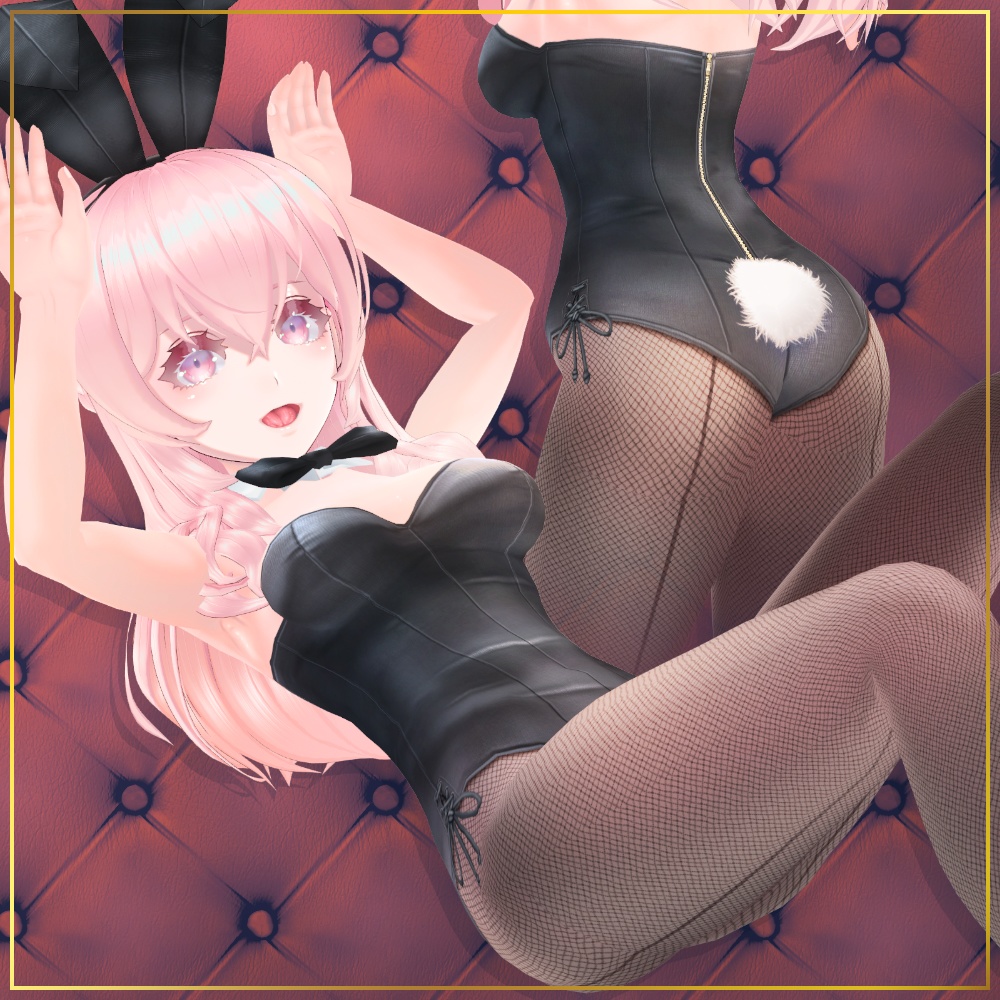 【#VRoid 】バニーガール衣装セット Bunny Girl Costume Set for VRoid
