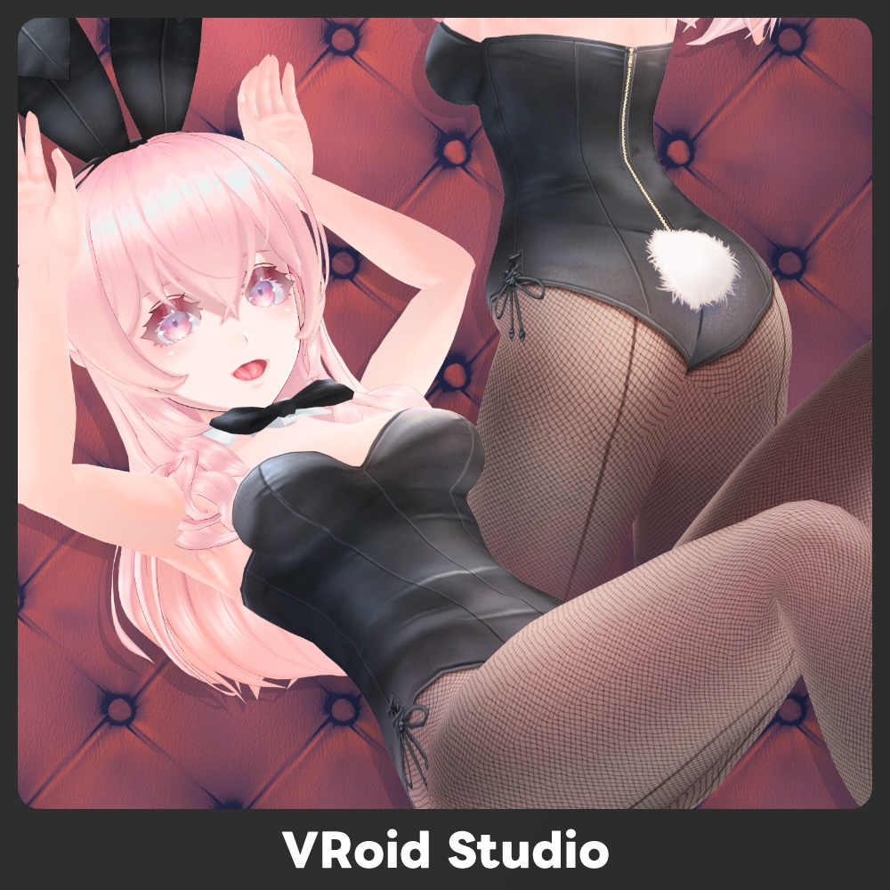【#VRoid 】バニーガール衣装セット Bunny Girl Costume Set for VRoid