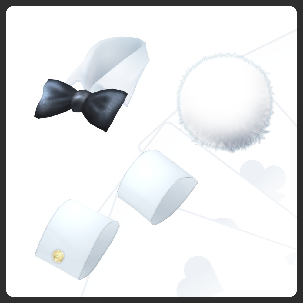 【#VRoid 7色】バニーガール衣装セット Bunny Girl Costume Set for VRoid