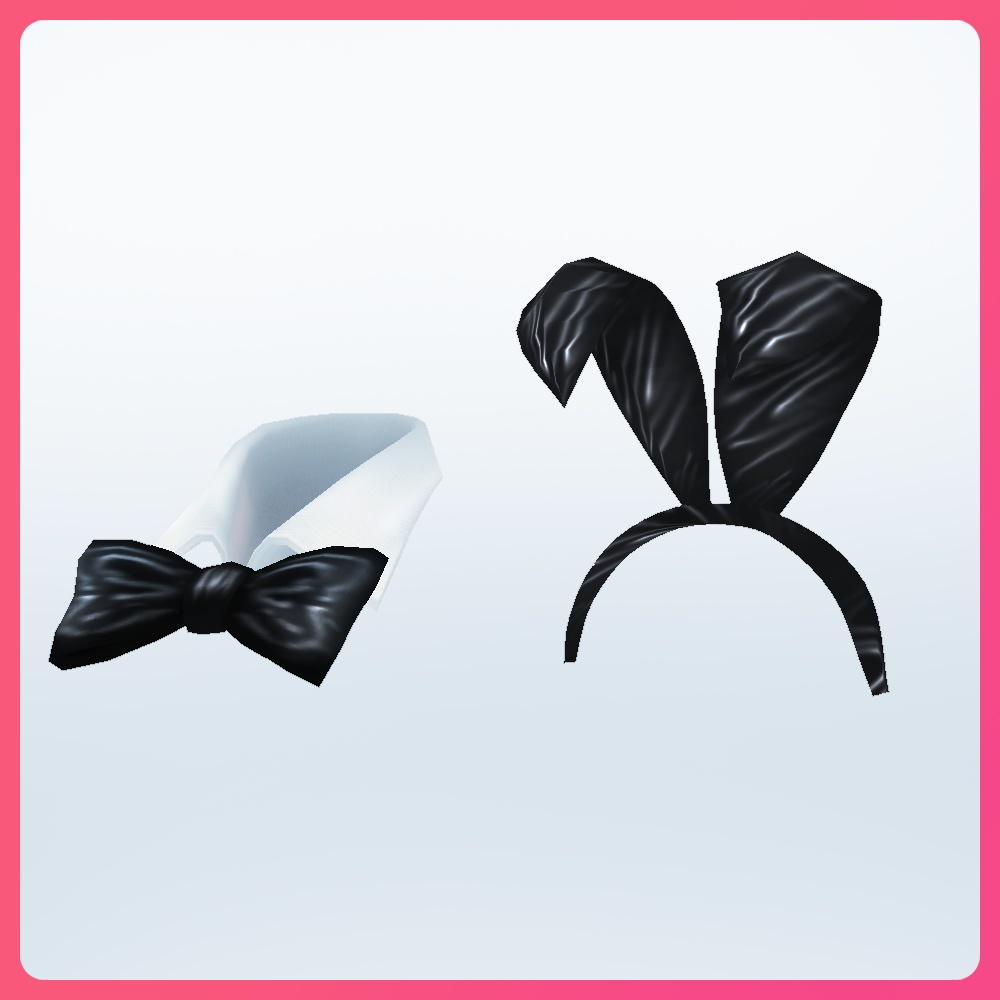 【#VRoid 全7色 逆逆バニー】半透明バニーガール Translucent Bunny Girl