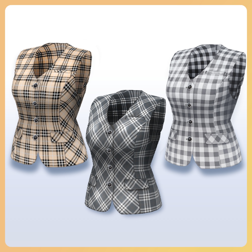 【#VRoid 】丈が選べるOL制服セットB Office Worker Uniform B