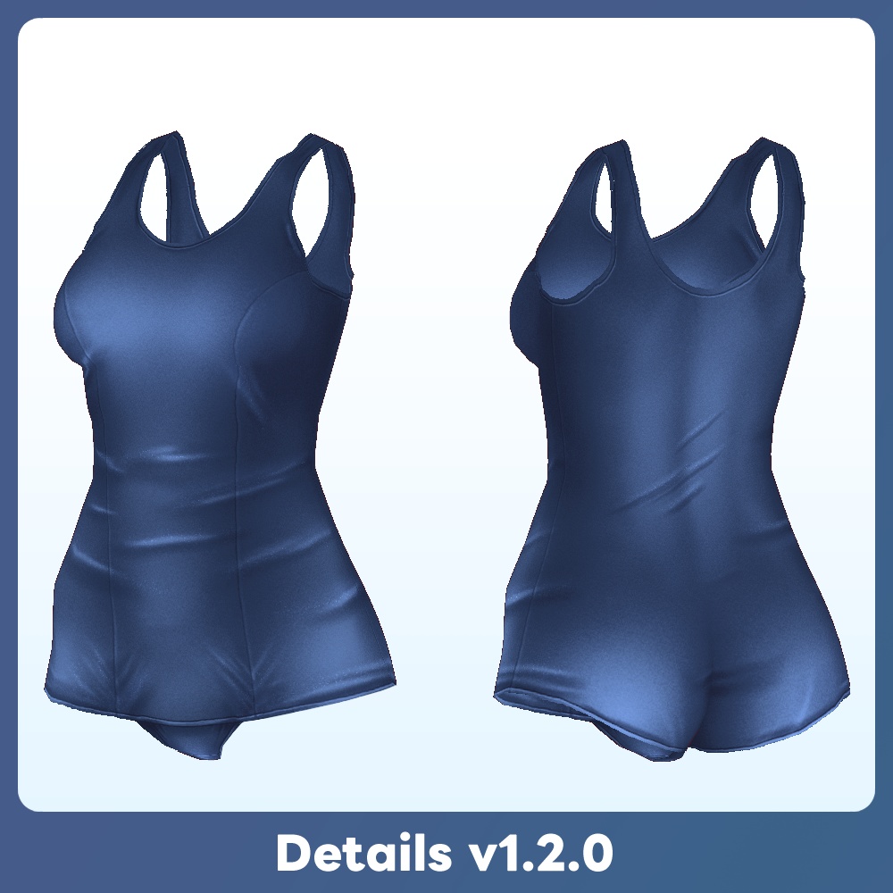 【UPDATED VRoid 3Color】スクール水着セット Sukumizu Swimsuit