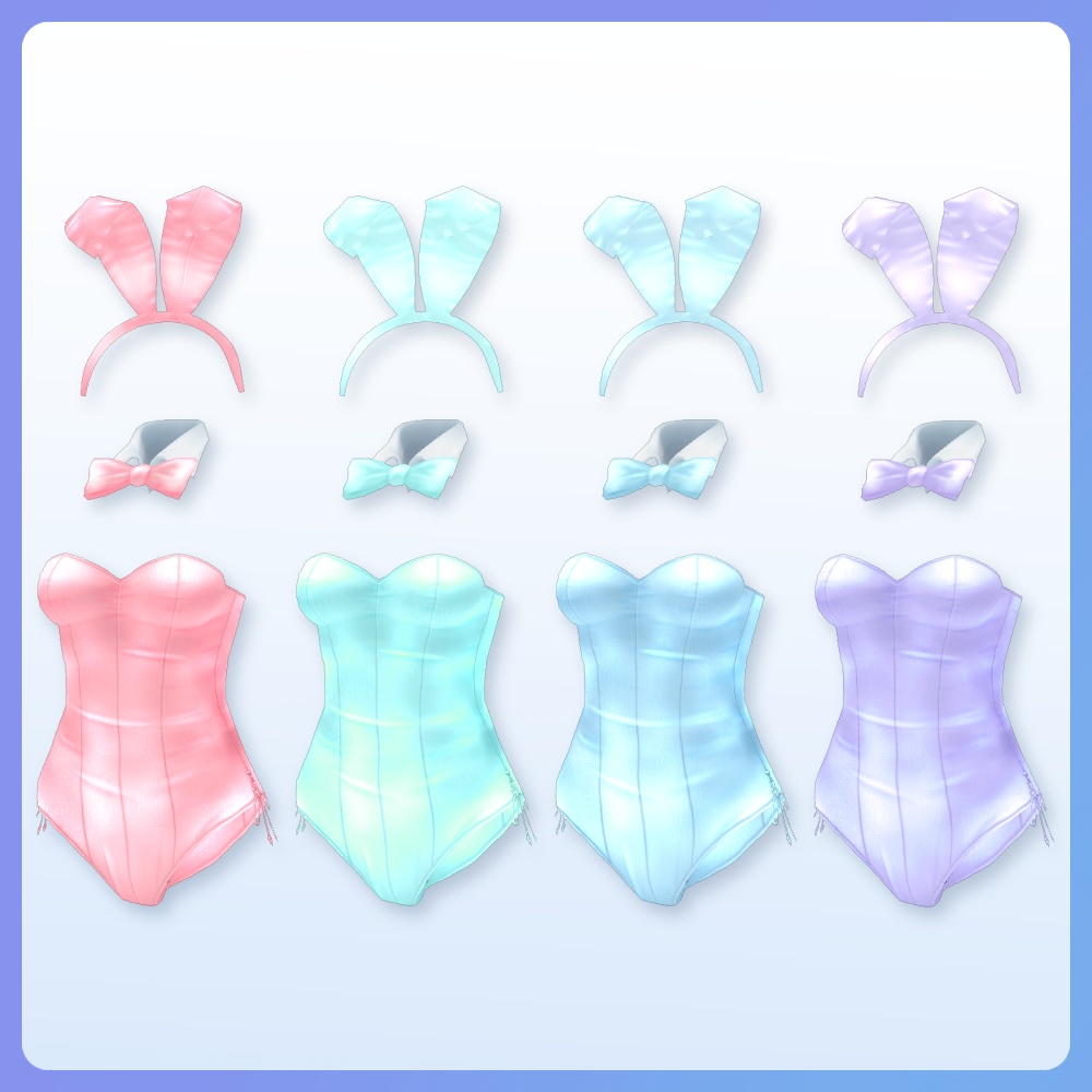 【#VRoid 】淡色バニーガール パステル Bunny Girl Pastel