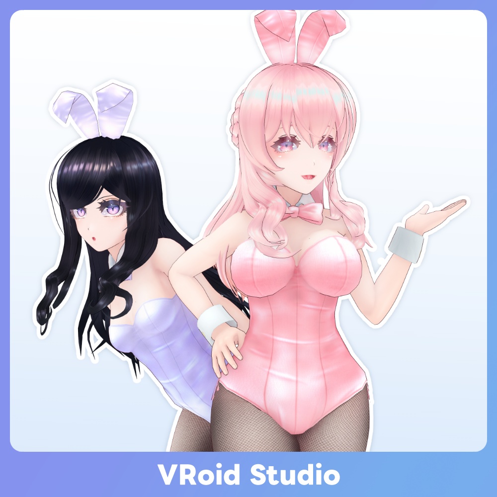 【#VRoid 】淡色バニーガール パステル Bunny Girl Pastel