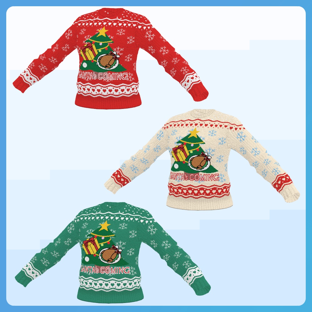 【#VRoid FREE】アグリークリスマスセーター '23 ugly christmas sweater
